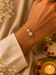 Blush Bloom Lumba Keychain Rakhi