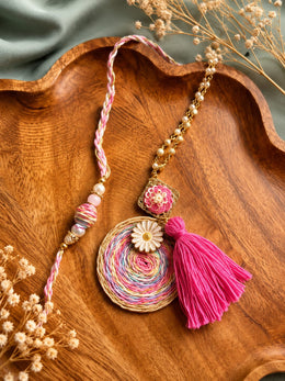 Pastel Bloom Bhaiya Bhabhi Rakhi Set
