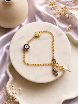 Evil Eye Hamsa Bracelet Rakhi