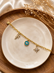 Celestial Charm Link Bracelet