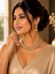 Champagne Luxe Crystal Necklace Set