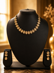 Champagne Luxe Crystal Necklace Set