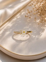 Daisy Crystal Cuff Bracelet