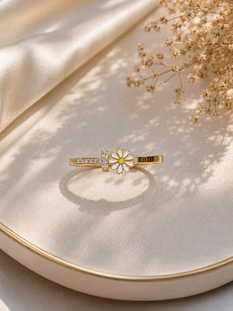 Daisy Crystal Cuff Bracelet