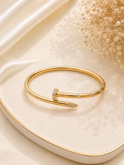 Crystal Double-Band Cuff Bracelet