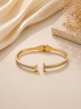 Crystal Open Cuff Bracelet