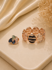 Rose Shell Band with Ring