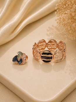 Rose Shell Band with Ring