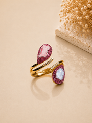 Blush Glam Druzy Cuff Bracelet