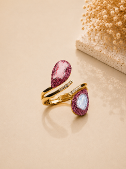 Blush Glam Druzy Cuff Bracelet