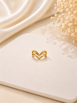 Double V Statement Ring