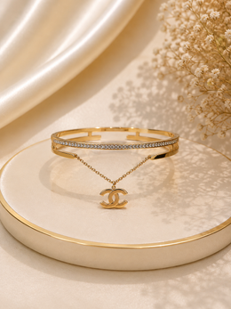 Signature Charm Gold Bracelet