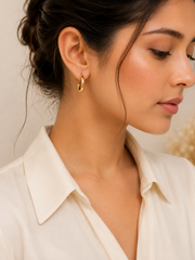 Golden Hamsa Trio Earrings