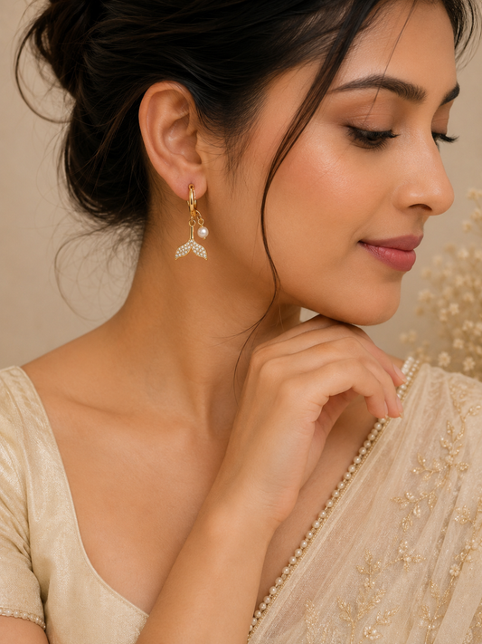 Pearl Mermaid Earrings