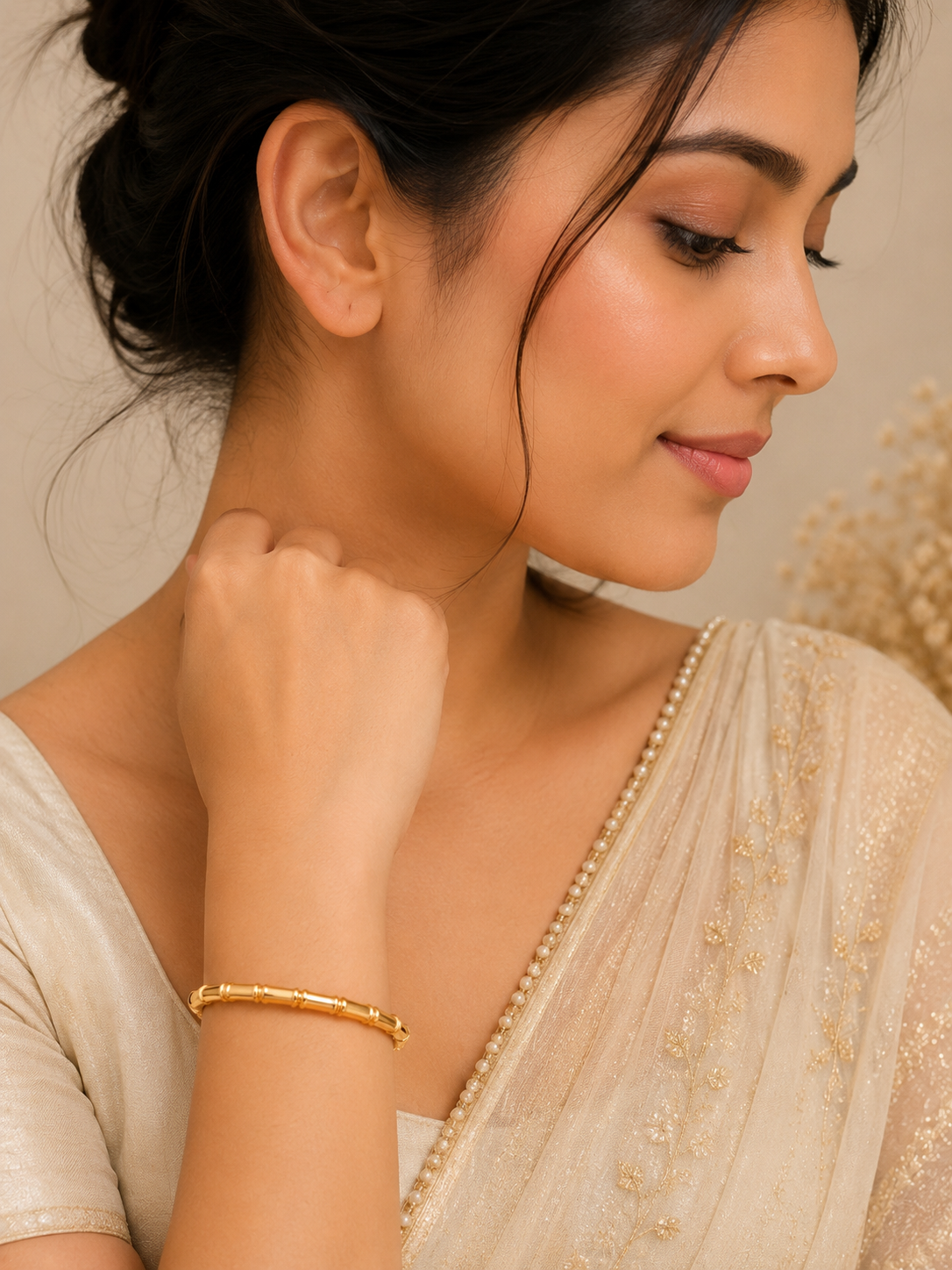 Golden Bamboo Bracelet