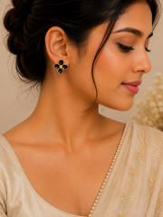 Black Bloom Earrings