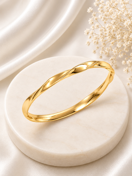 Golden Twist Bangle