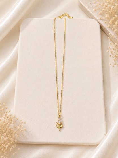 Golden Rose Pendant