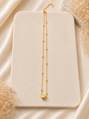 Golden Heart Charm pendant