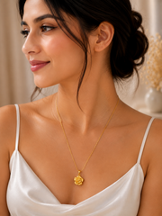 Golden Rose Charm pendant