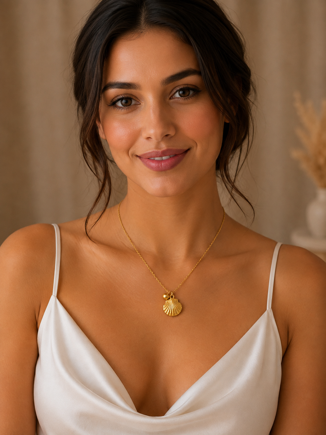 Sea shell luxe pendant