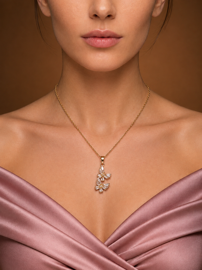 Celeste Crystal Bloom Pendant