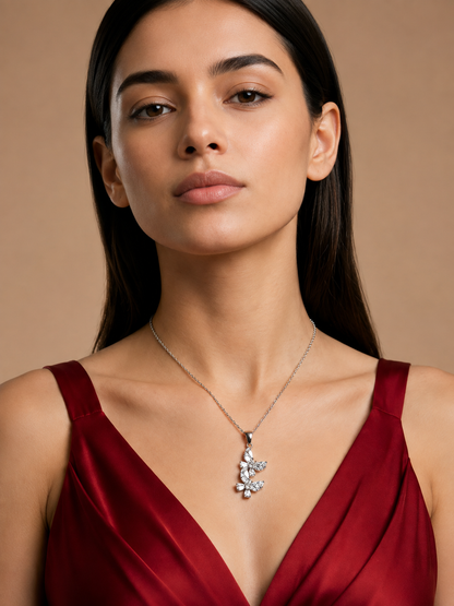 Celeste Crystal Bloom Pendant