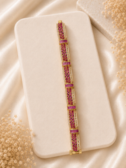 Ruby Chevron Luxe Bracelet