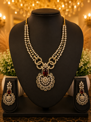 Ruby bloom elegance Necklace Set
