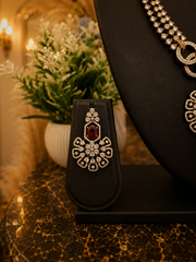Ruby bloom elegance Necklace Set