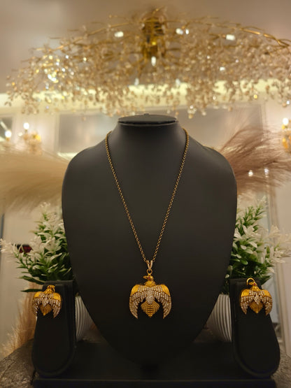 Garuda Wings Statement Pendant Set