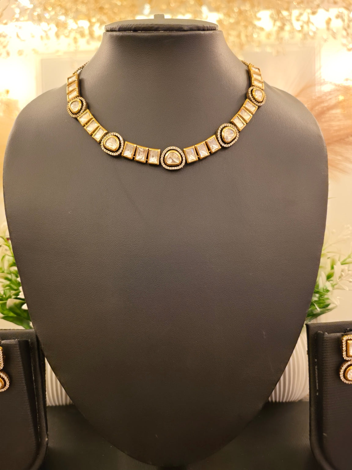 Regal Radiance Crystal Necklace Set