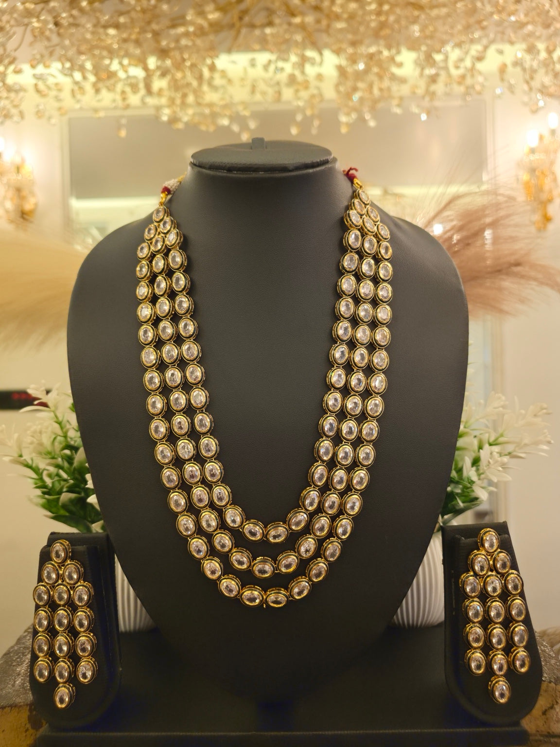 Royale Kundan layered necklace set