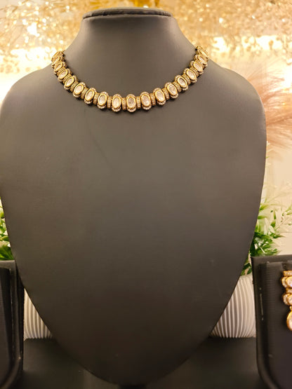 Champagne Luxe Crystal Necklace Set