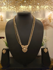 Pearl Kundan Heritage Pendant Necklace Set