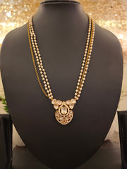 Pearl Kundan Heritage Pendant Necklace Set