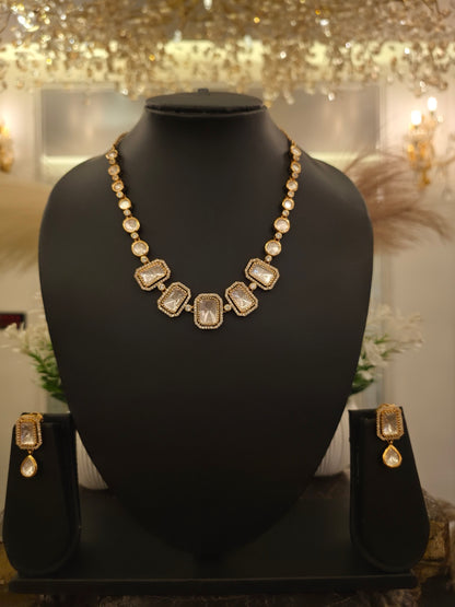 Ivory Radiance Kundan Necklace Set