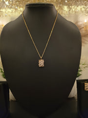 Crystal Wrap Minimal Pendant Set