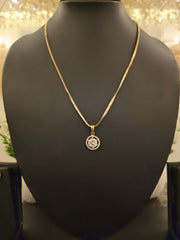 Classic Solitaire Halo Pendant Set