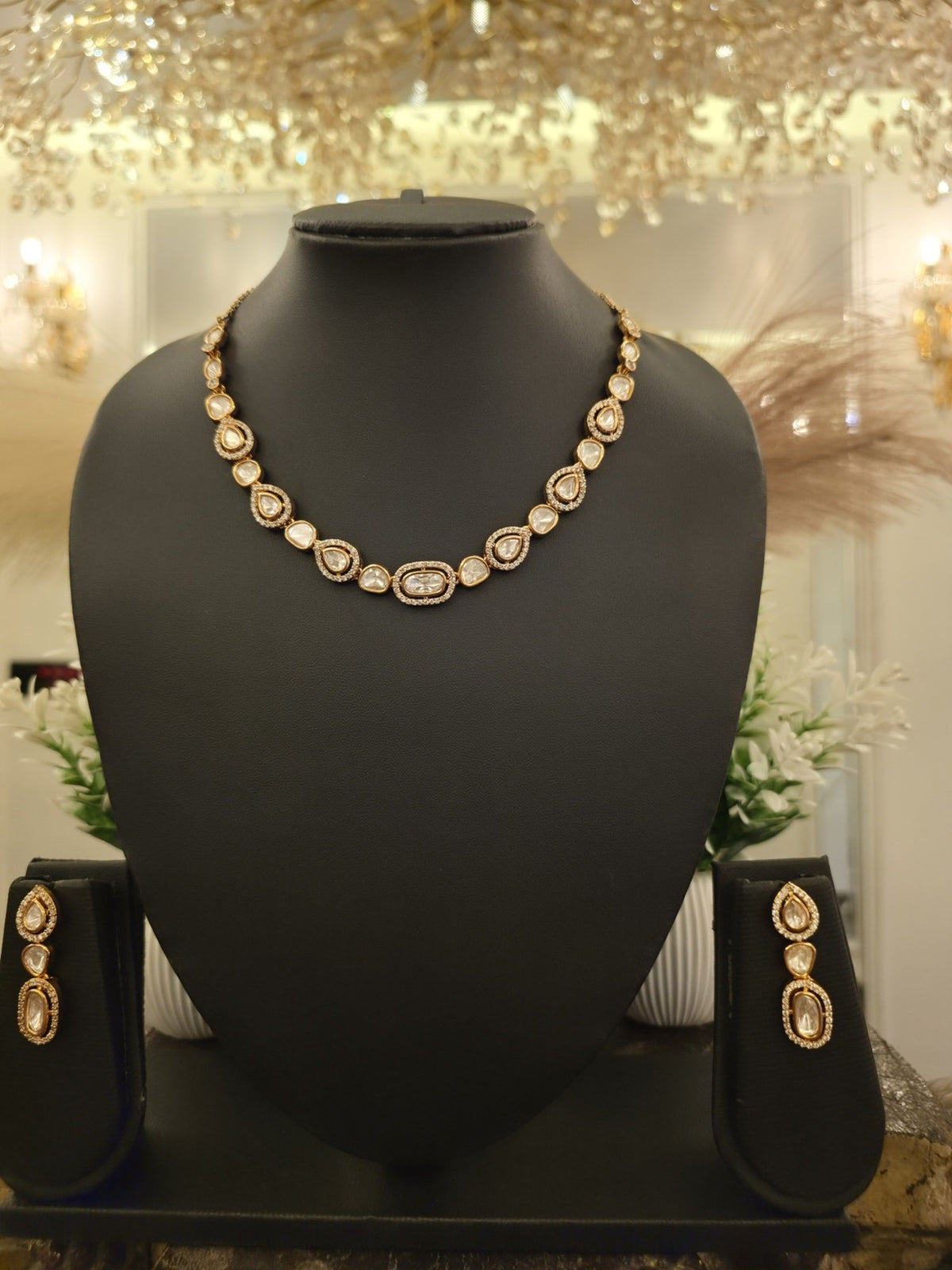 Ivory Polki Royale Necklace Set