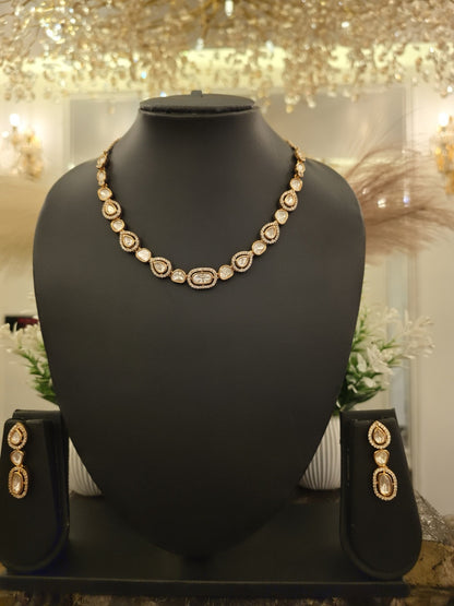 Ivory Polki Royale Necklace Set