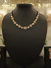 Ivory Polki Royale Necklace Set