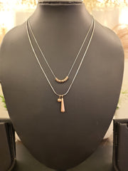 Rose Charm Double Layer Necklace