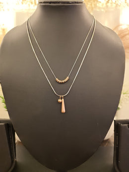 Rose Charm Double Layer Necklace