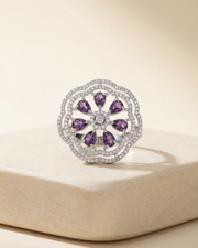 Noir Petale Ring