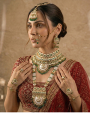 Rajwada Emerald Bridal Set