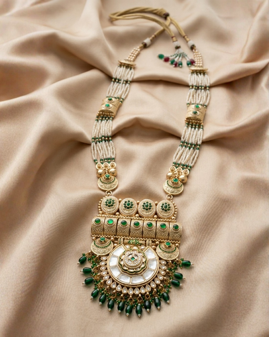 Rajwada Emerald Bridal Set