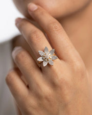 Saanvi Gleam Bracelet with Florea Blossom Ring (Combo)