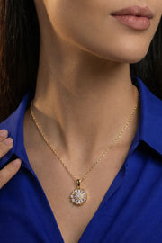 Aurora Radiance Medallion Pendant