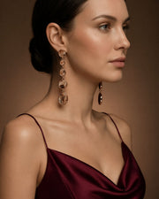 Marble Drop Earrings ( Midnight/Emerald/Coco/Ivory)